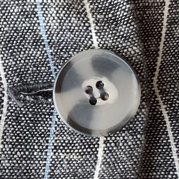 Suzy Shier Linen pinStripe  Long Vest Sleeveless Waistcoat Size S - Picture 4 of 11